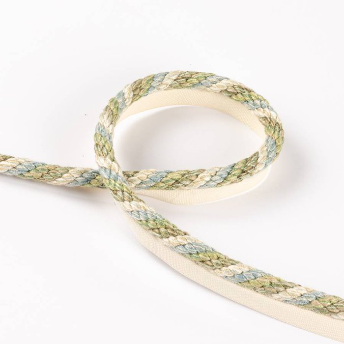 Lansdowne Rope Aqua/Leaf – Kordel mit Flansch von Colefax and Fowler