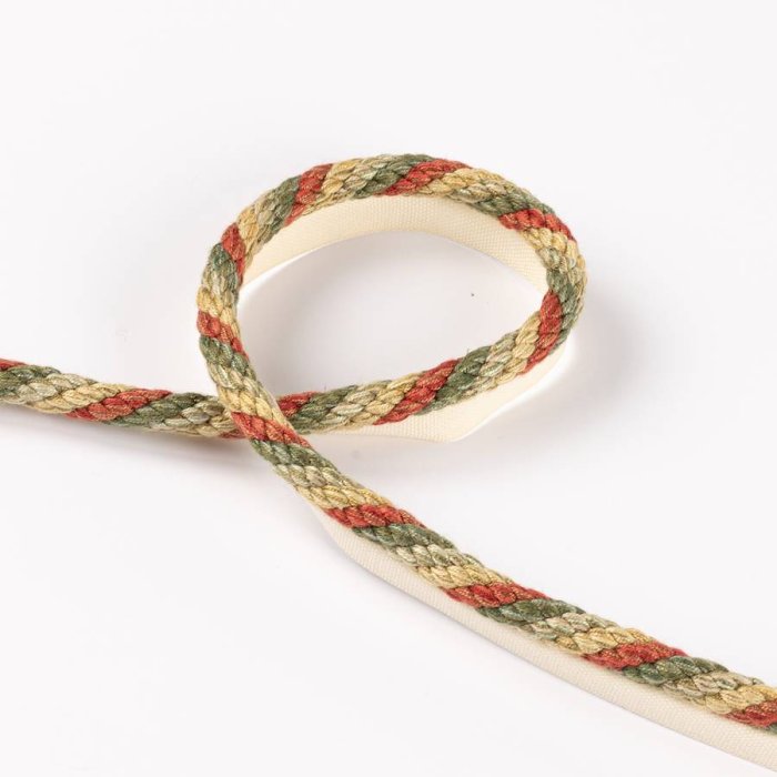 Lansdowne Rope Tomato/Olive – Kordel mit Flansch von Colefax and Fowler