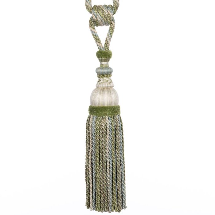 Lansdowne Tassel Tieback Aqua/Leaf – Quastenraffhalter von Colefax and Fowler