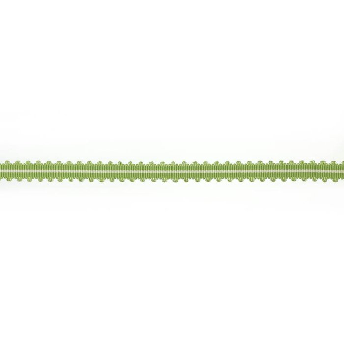 Narrow Picot Braid Mid Green – Picot-Borte von Colefax and Fowler