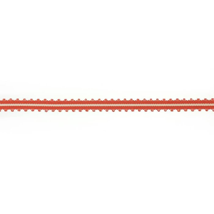 Narrow Picot Braid Tomato – Picot-Borte von Colefax and Fowler