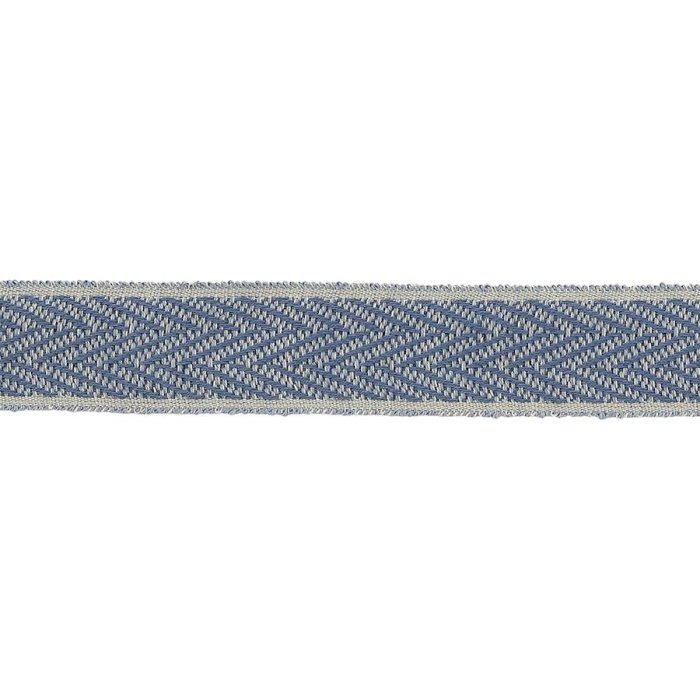 Theodore Chevron Braid Blue – Chevronband von Colefax and Fowler