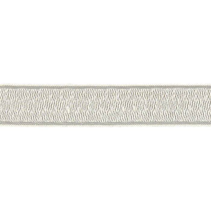Theodore Chevron Braid Silver – Chevronband von Colefax and Fowler