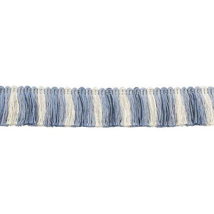 Theodore Cut Ruche Blue – Schnittruche von Colefax and Fowler