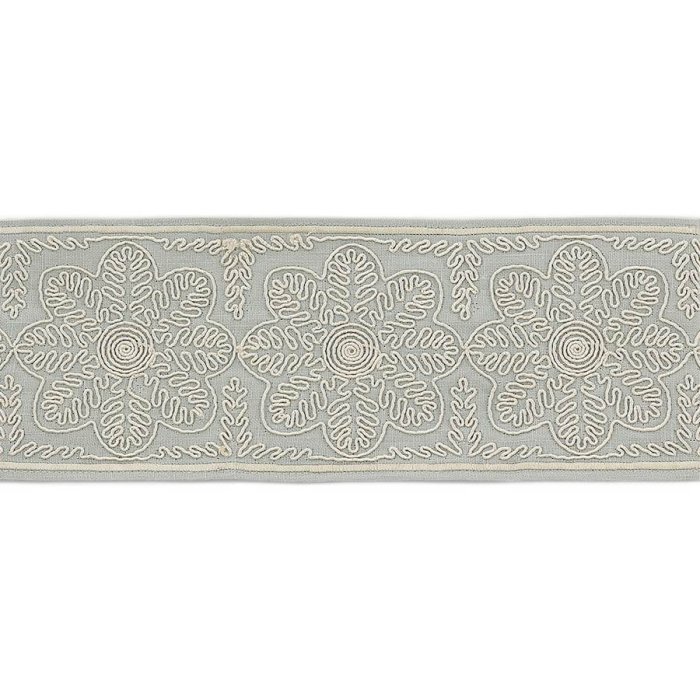 Theodore Florette Braid Aqua – Bestickte Borte von Colefax and Fowler