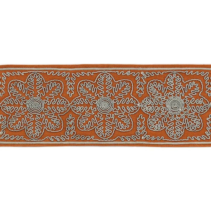 Theodore Florette Braid Red – Bestickte Borte von Colefax and Fowler