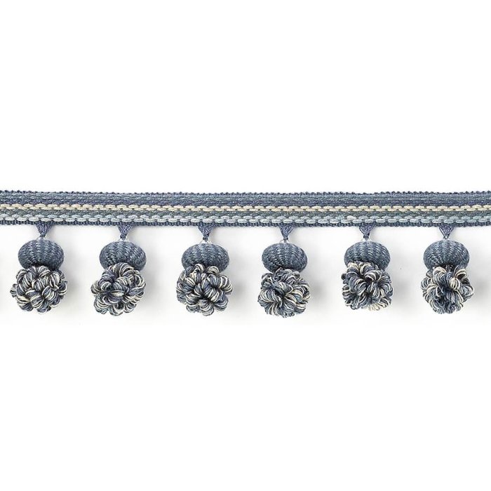 Theodore Ruche Drop Blue – Rüschenperlenfranse von Colefax and Fowler