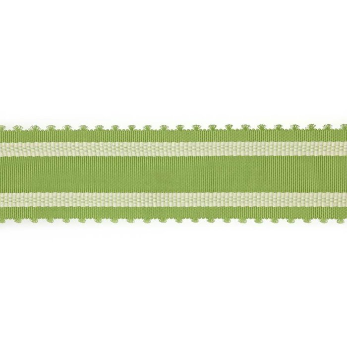 Wide Picot Braid Mid Green – Picot-Borte von Colefax and Fowler