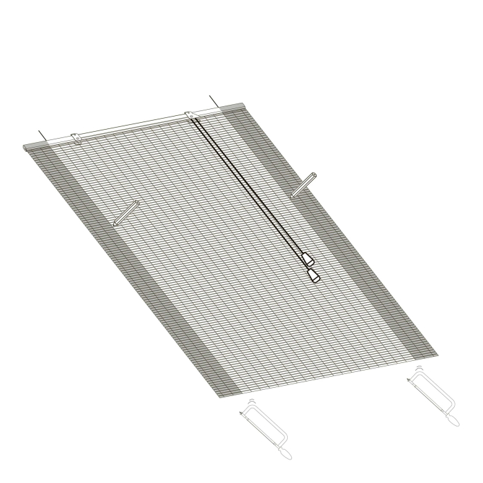 Rollo aus Bambus - 120 cm Breit x Länge 160 cm