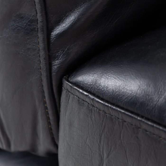 Sessel Bellamy, Leder Schwarz – Ansicht 6