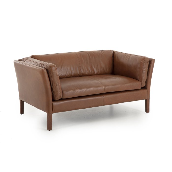 Sofa Bellamy 2-Sitzer, Leder Cognac