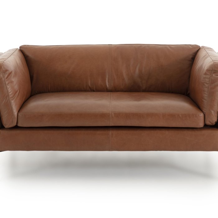 Sofa Bellamy 2-Sitzer, Leder Cognac – Ansicht 5