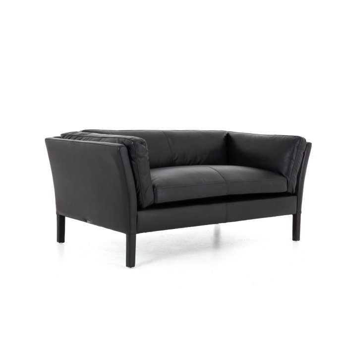 Sofa Bellamy 2-Sitzer, Leder Schwarz