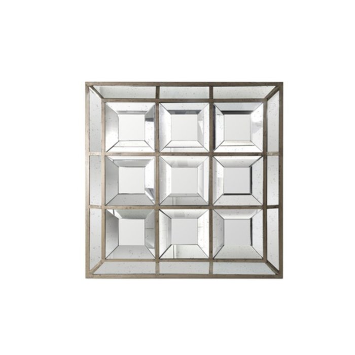 Spiegel Javier mit Facetten, quadratisch – 117 x 117 cm