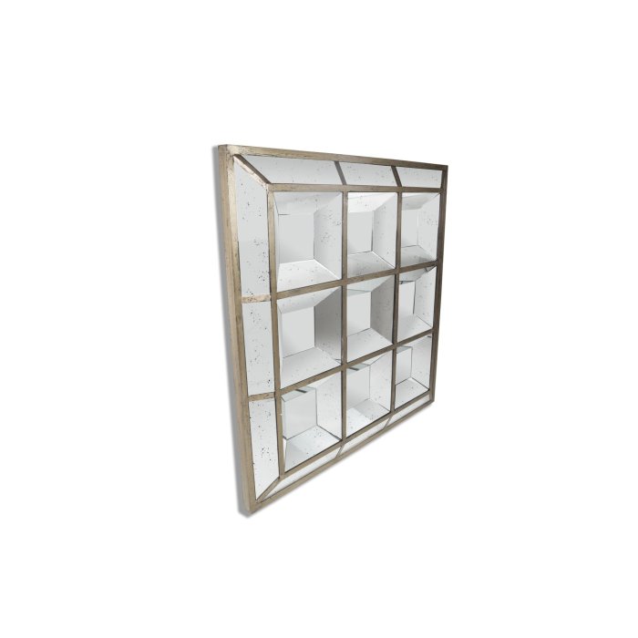 Spiegel Javier mit Facetten, quadratisch – 117 x 117 cm – Ansicht 2