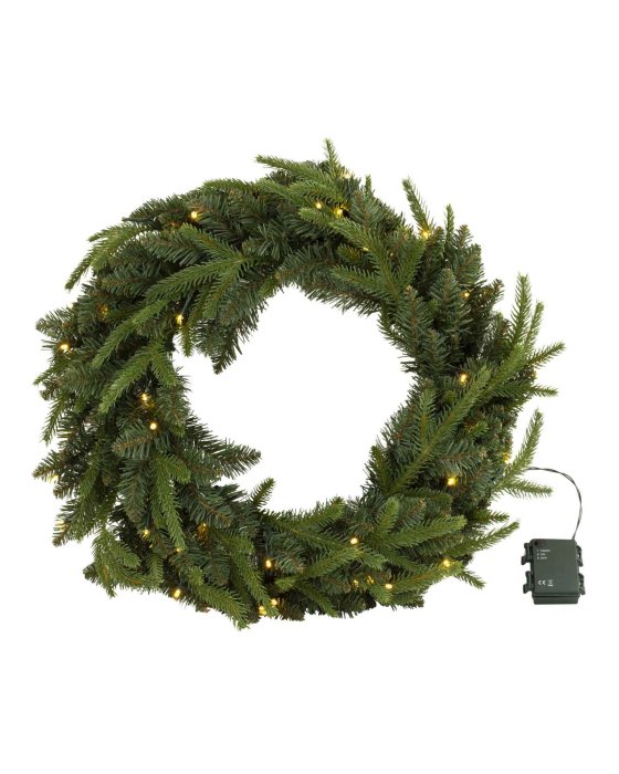 Weihnachtskranz Pinus Ø 50 cm mit LEDs von Flamant