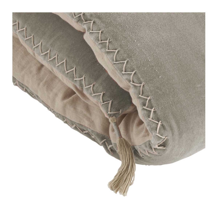 Matteo Plaid / Futon aus Baumwollsamt in Gris