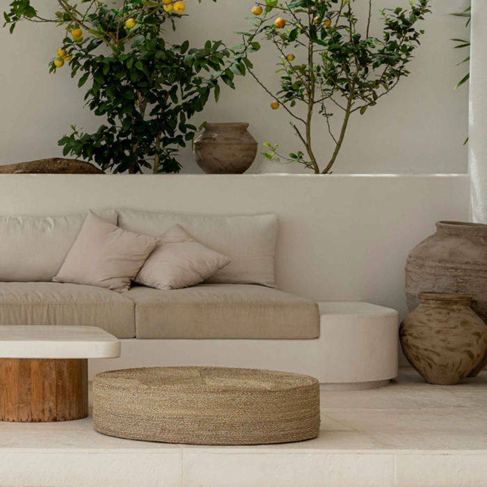 Großer Seegras Pouf —  Ø 100 cm