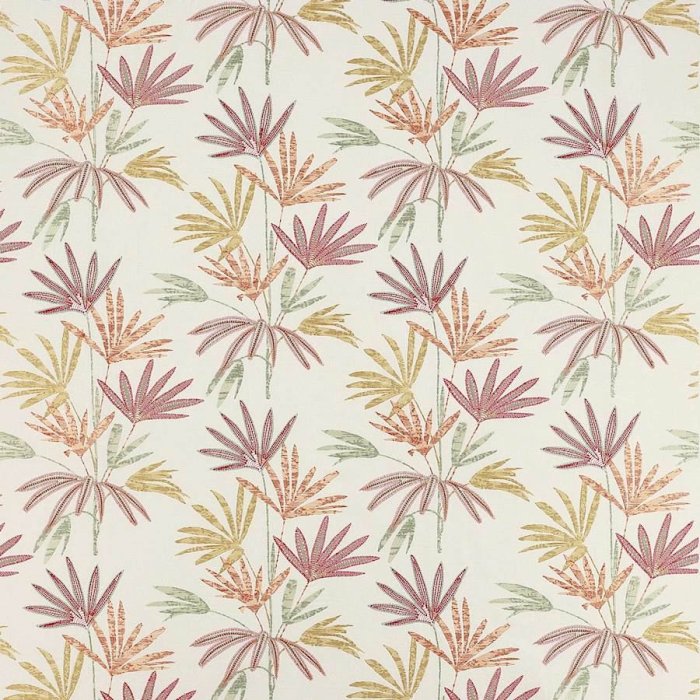 Bamboo Palm Red – Stoff von Jane Churchill