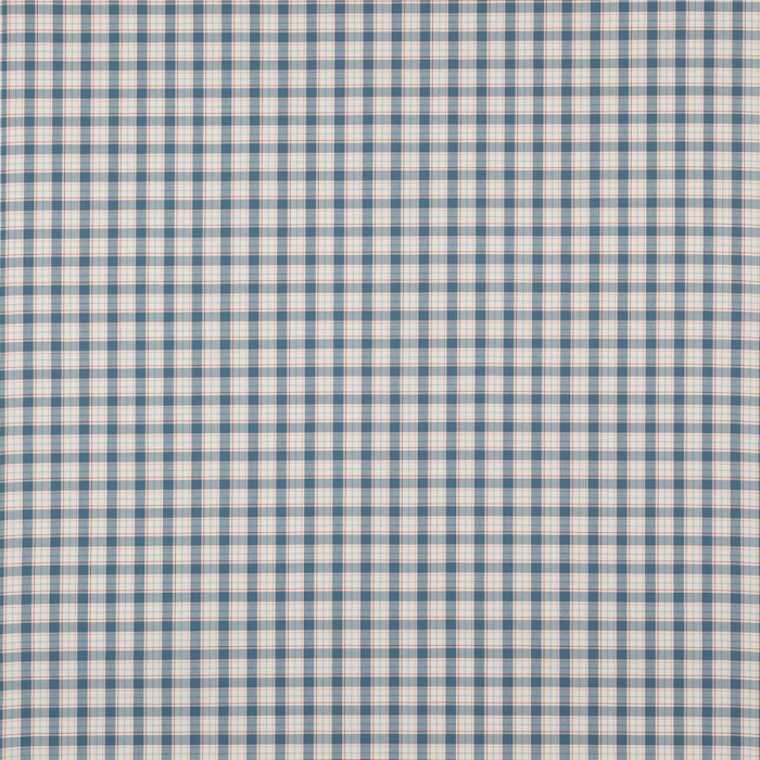 Jane Churchill Barlow Check Karostoff in Blue/Red