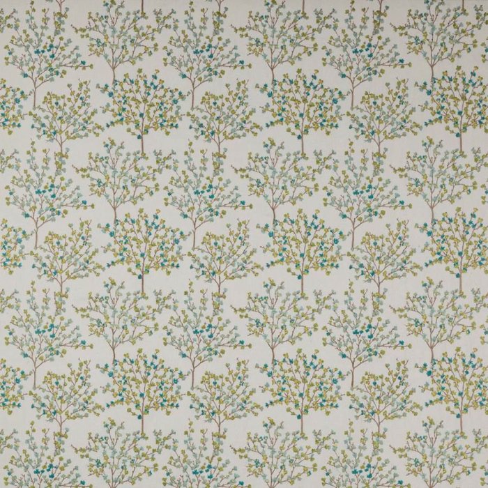 Blossom Tree Lime/Aqua – Stoff von Jane Churchill