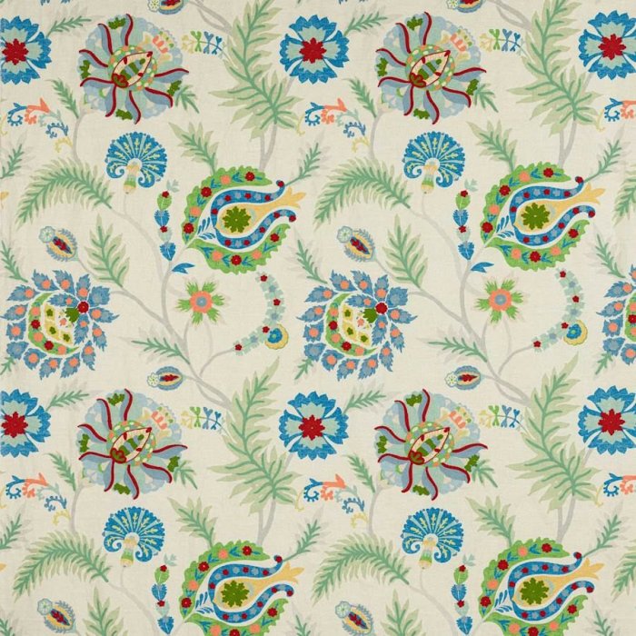 Bukhara Green/Multi – Stoff von Jane Churchill