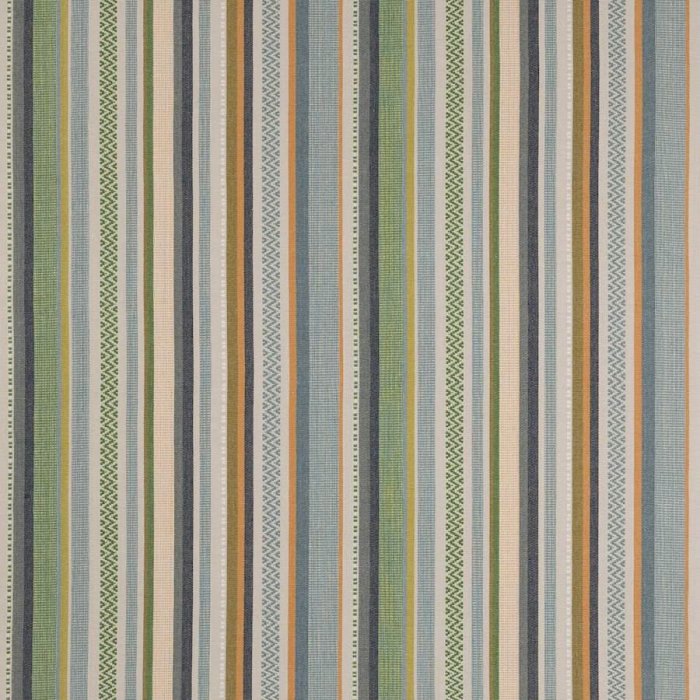Cabrera Stripe Blue/Green – Stoff von Jane Churchill