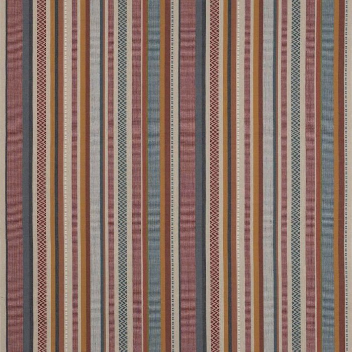 Cabrera Stripe Red/Blue – Stoff von Jane Churchill