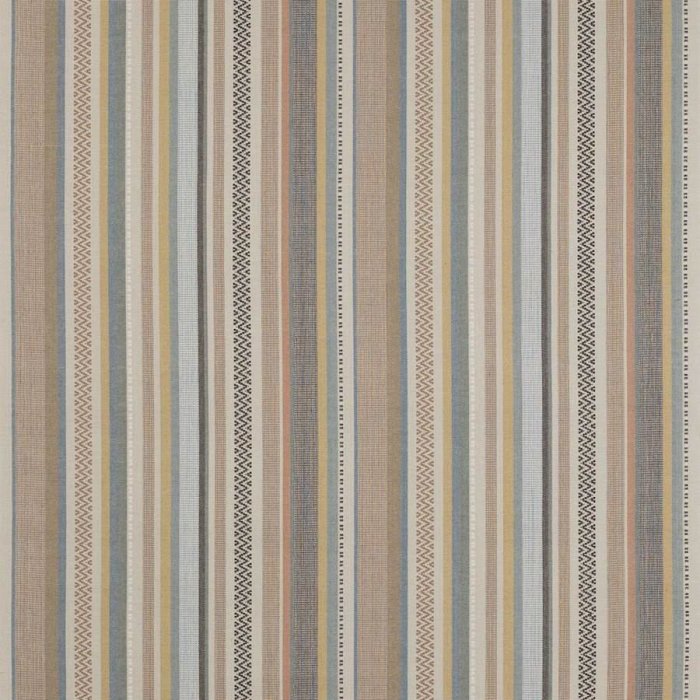 Cabrera Stripe Soft Blue/Taupe – Stoff von Jane Churchill