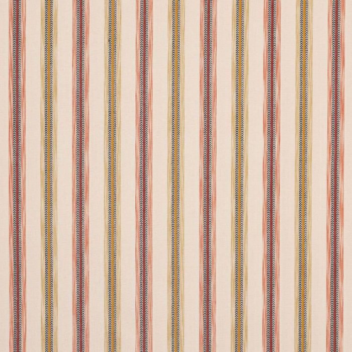 Camber Stripe Ochre/Red – Stoff von Jane Churchill