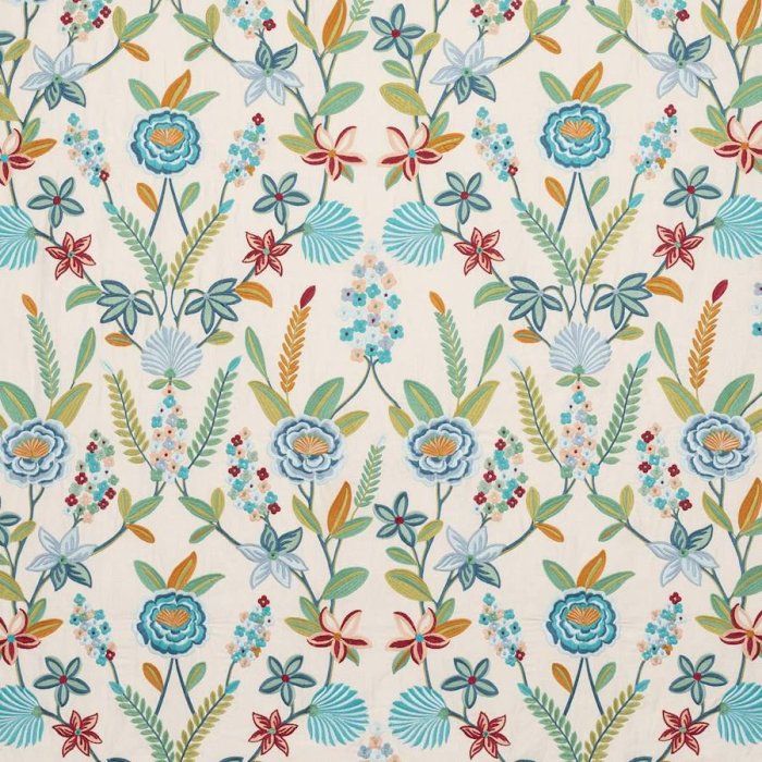 Camille Blue/Green – Stoff von Jane Churchill