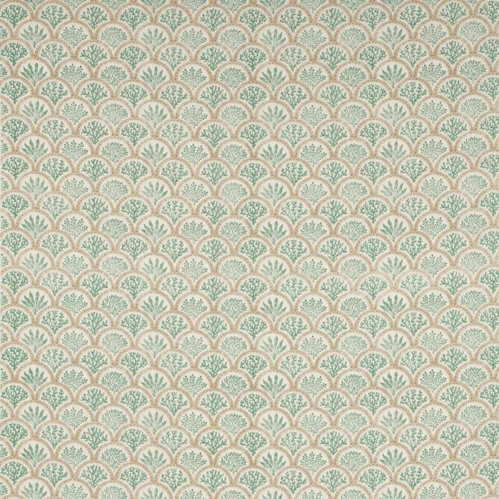 Coralli Aqua/Beige – Stoff von Jane Churchill