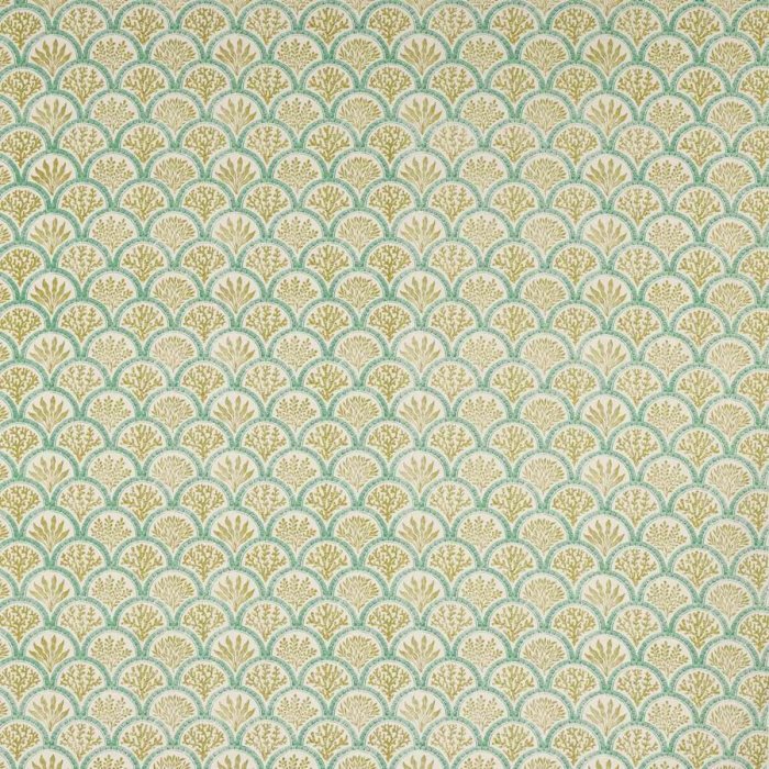 Coralli Lime/Teal – Stoff von Jane Churchill