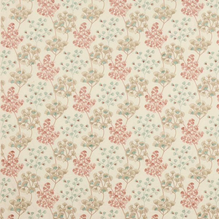 Jane Churchill Elianna Stoff in Pink/Aqua