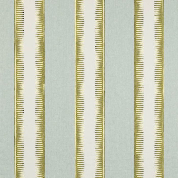 Ezra Stripe Aqua/Lime – Stoff von Jane Churchill