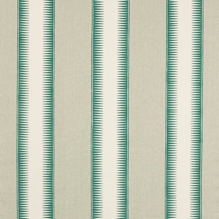 Ezra Stripe Teal – Stoff von Jane Churchill
