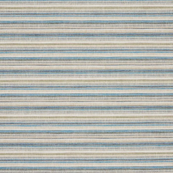 Jane Churchill Finn Stripe Outdoor-Stoff in Blue