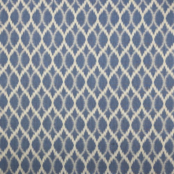 Jane Churchill Fontane Ikat-Stoff in Navy