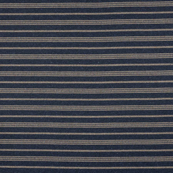 Jane Churchill Harris Stripe Wollstoff in Navy