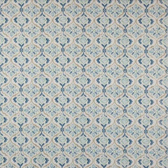 Jane Churchill Haven Stoff in Blue