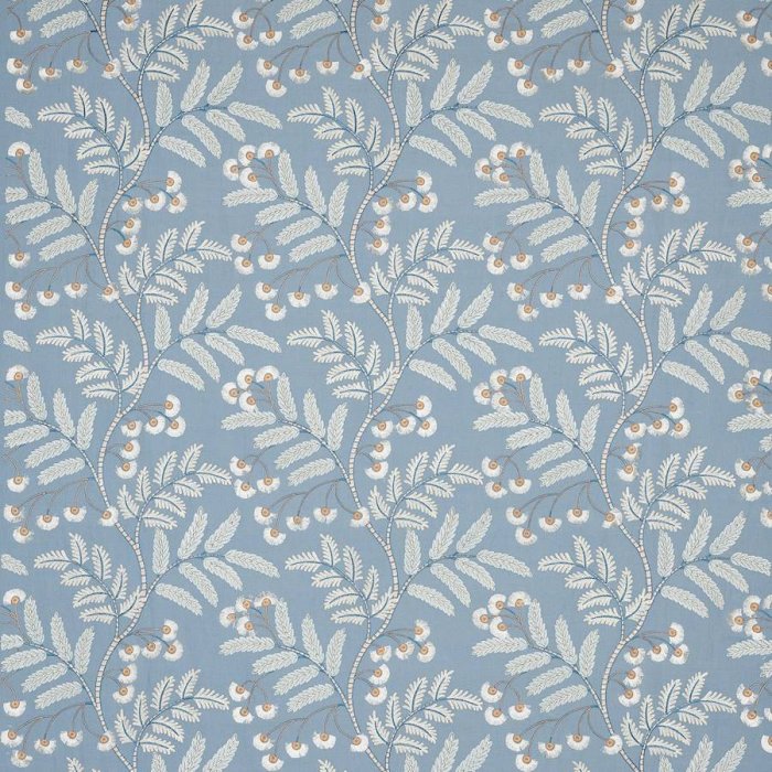 Jane Churchill Hazelwood Stoff in Blue