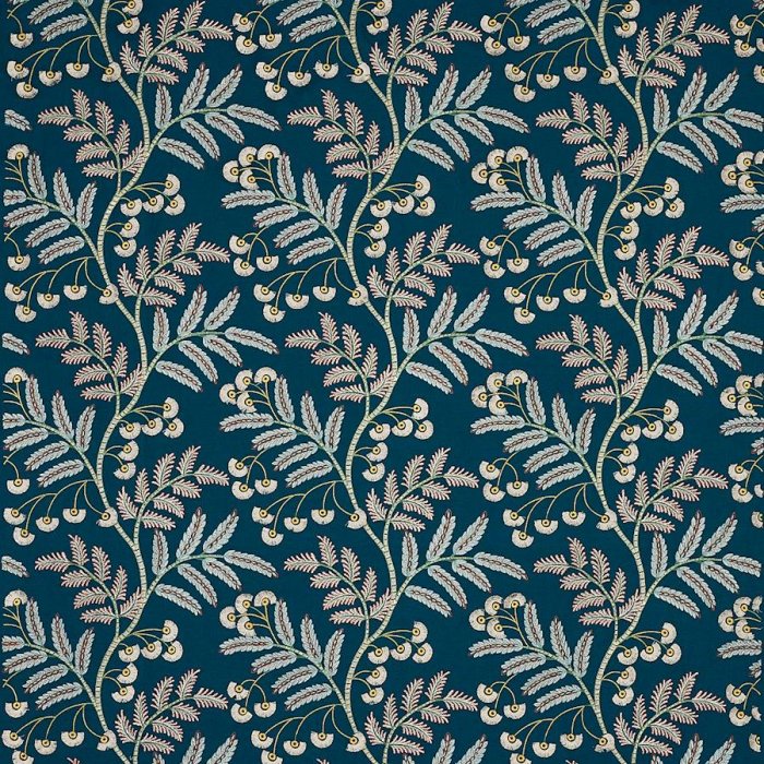 Jane Churchill Hazelwood Stoff in Teal