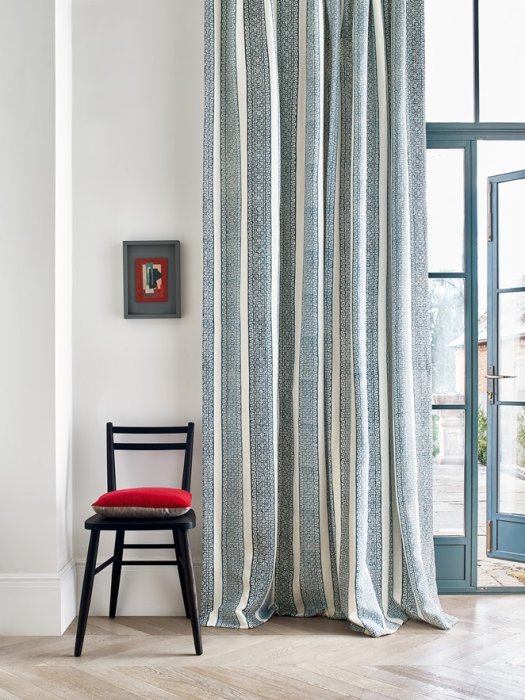 Vorhänge aus Jane Churchill Hester in Slate Blue