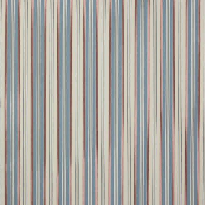 Jane Churchill Hopwell Stripe Streifenstoff in Blue/Red