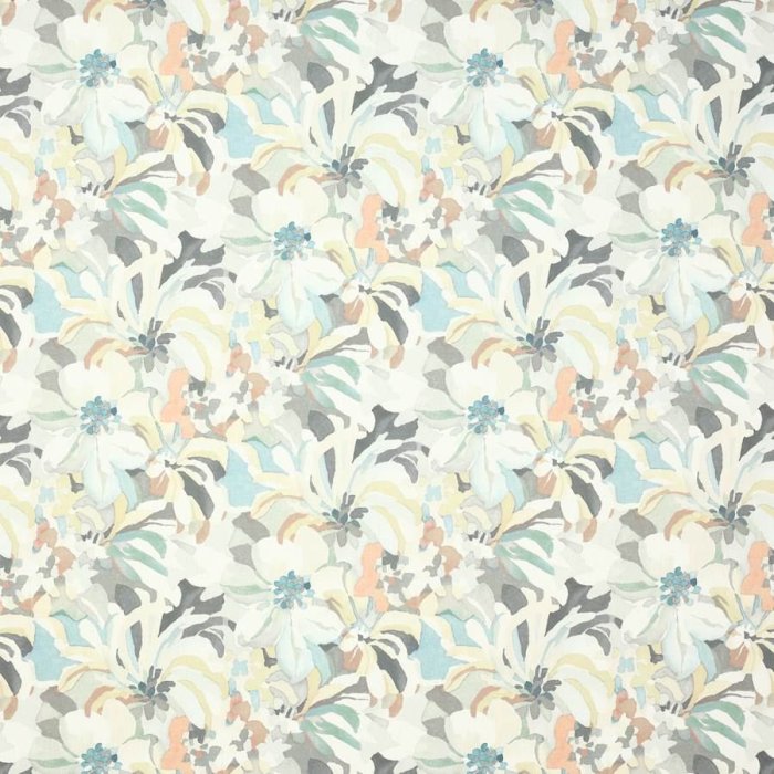 Hot House Grey/Aqua – Stoff von Jane Churchill