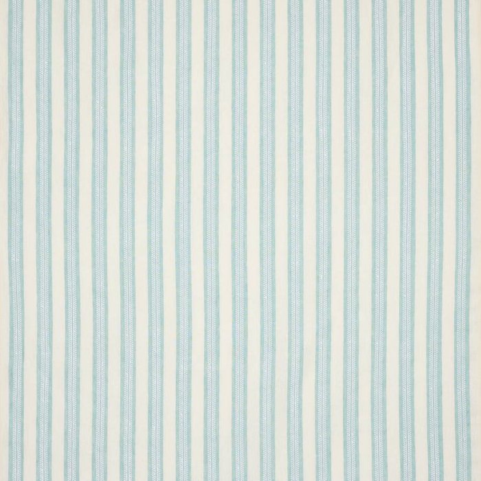 Jane Churchill Innis Stripe Leinenstoff in Duck Egg