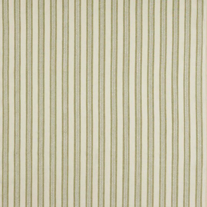Jane Churchill Innis Stripe Leinenstoff in Green