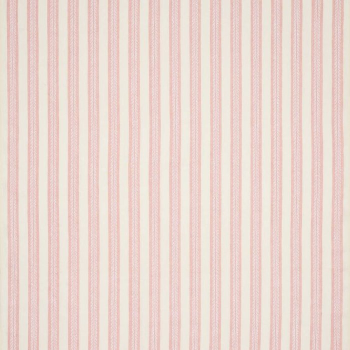 Jane Churchill Innis Stripe Leinenstoff in Pink
