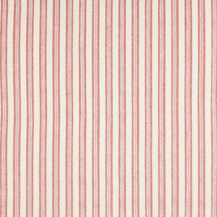 Jane Churchill Innis Stripe Leinenstoff in Red
