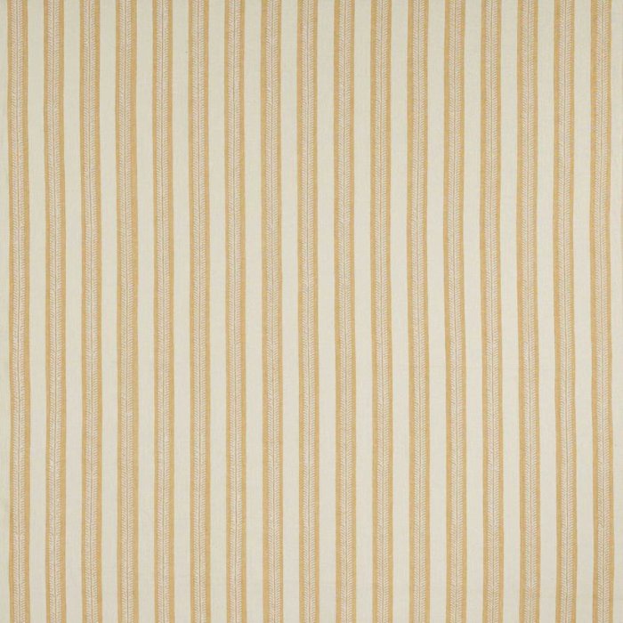 Jane Churchill Innis Stripe Leinenstoff in Yellow